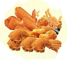 迪庆脆皮鸡腿4块+香辣鸡翅4块+奥尔良烤翅4块+湾仔鸡块+薯条